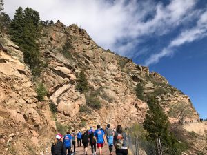 heading up the Shrine road